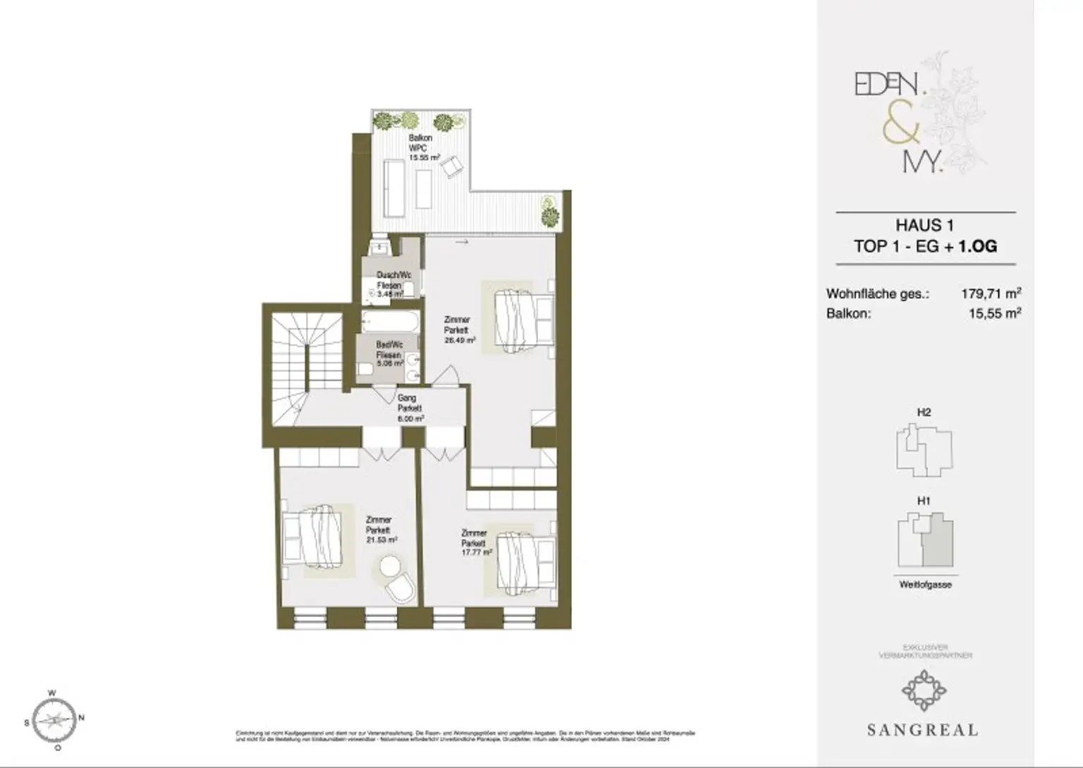 EDEN & IVY - 5-ZIMMER-GARTENWOHNUNG MIT VERTRÄUMTEN WINTERGARTEN