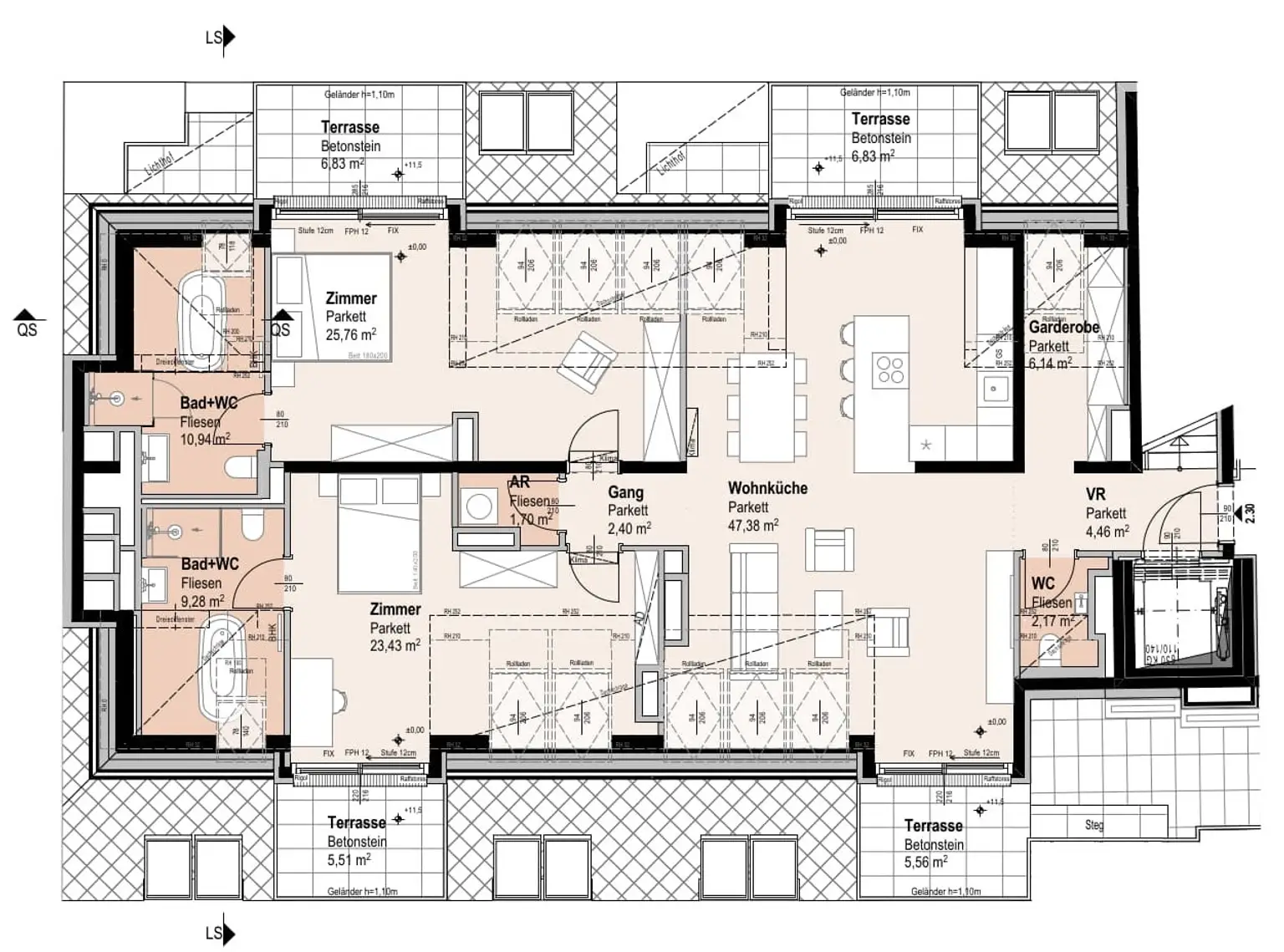 „Wohnoase Siebenbrunnengasse 44 – STILVOLL WOHNEN MIT WEITBLICK – Nachhaltig. Besonders.“