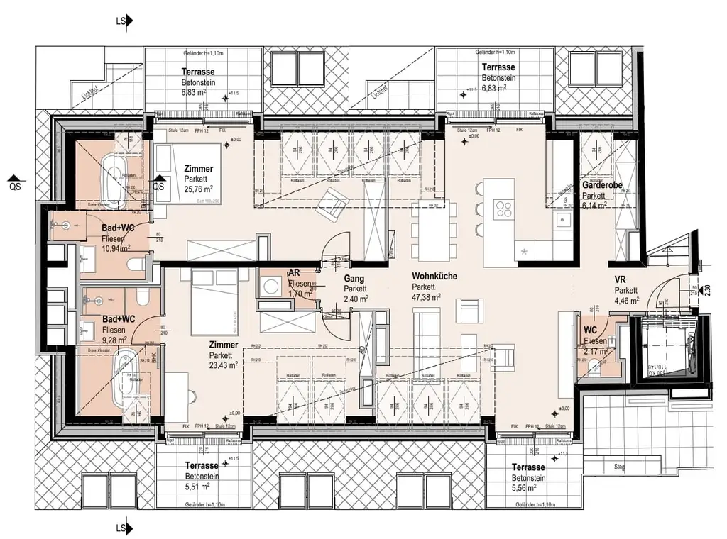 „Wohnoase Siebenbrunnengasse 44 – STILVOLL WOHNEN MIT WEITBLICK – Nachhaltig. Besonders.“