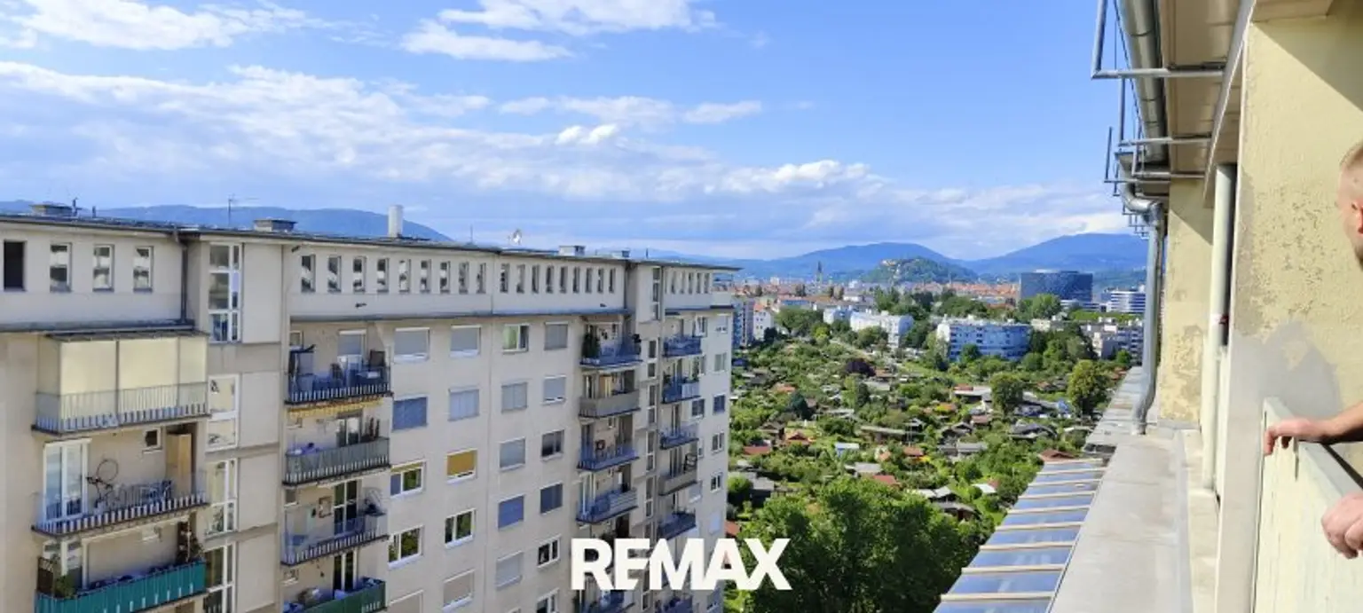 Aussicht von der Gemeinschafts-Dachterrasse