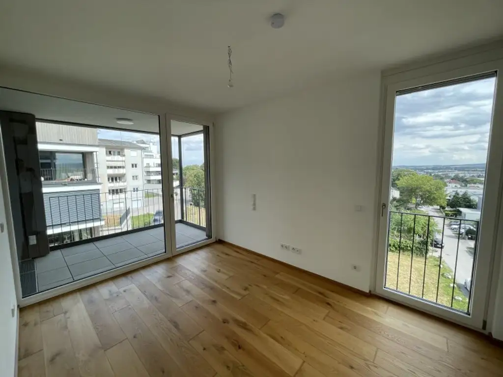 ERSTBEZUG -- TOP-WOHNUNG IM SCHLOSSQUARTIER EISENSTADT -- 2 x LOGGIA -- KLIMA -- GARAGE -- FERNBLICK!
