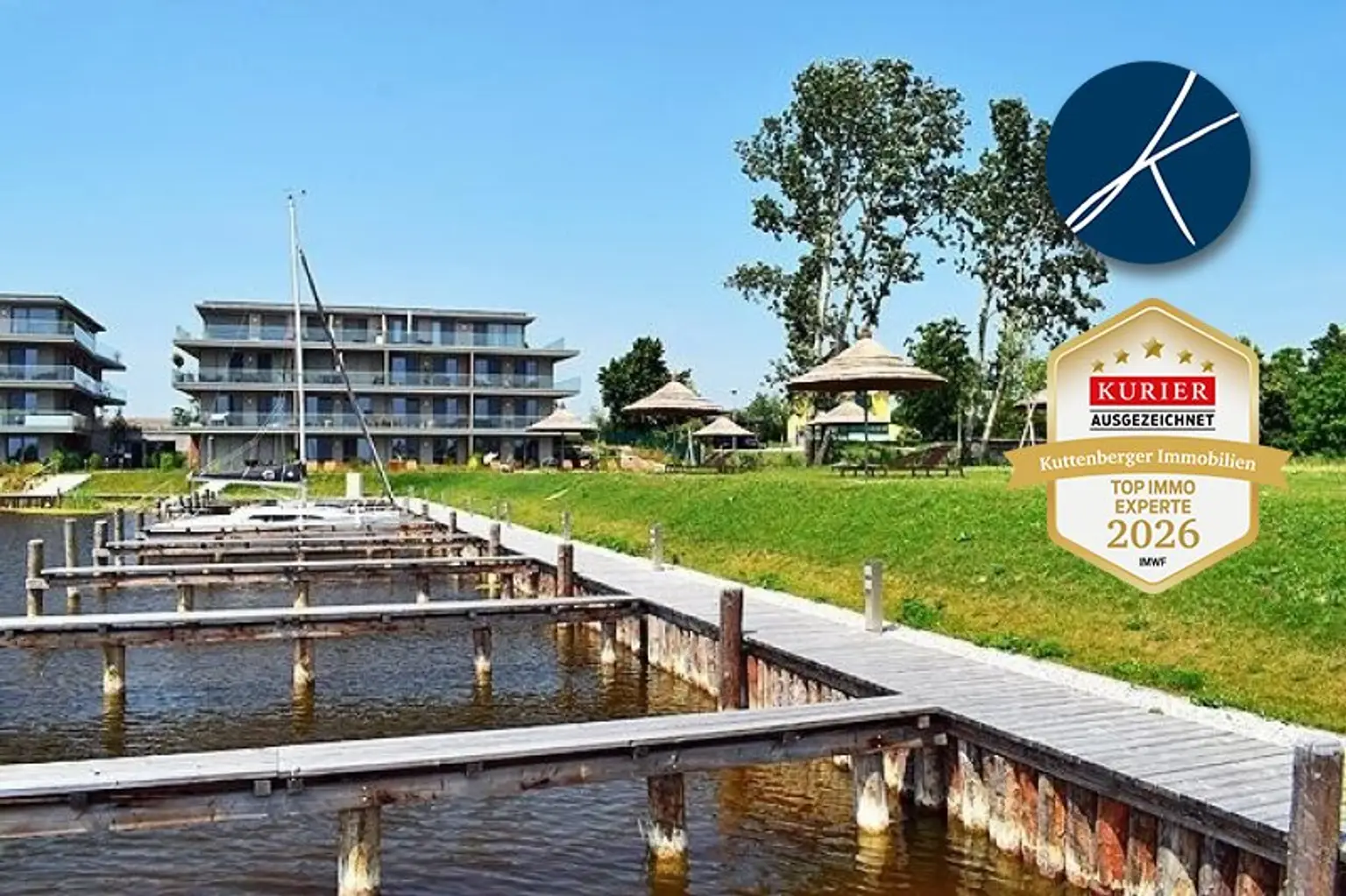 Bootsanlegeplätze und Liegewiese