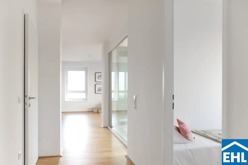 Skyline-Feeling im 34. Stock des Q-Tower mit Südost-Ausrichtung