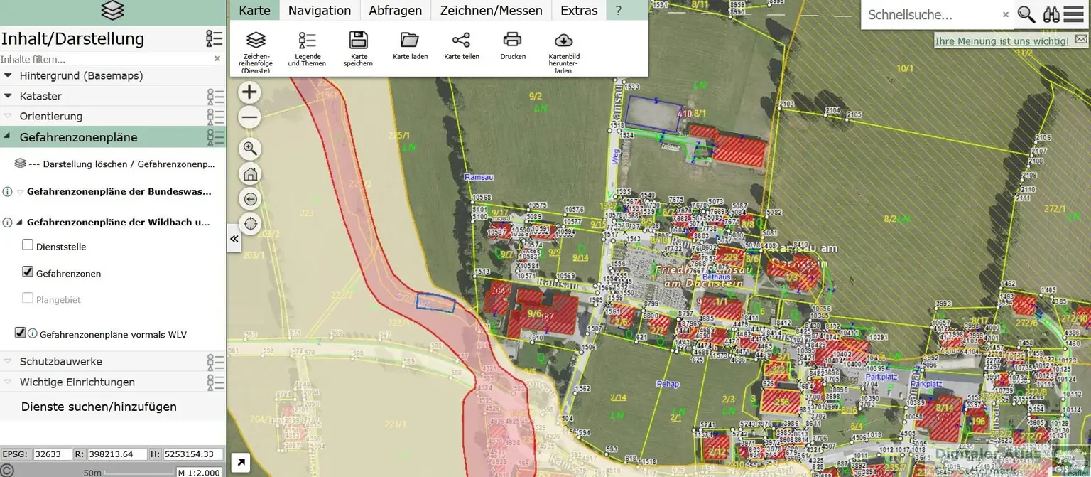 Gefahrenzone GIS