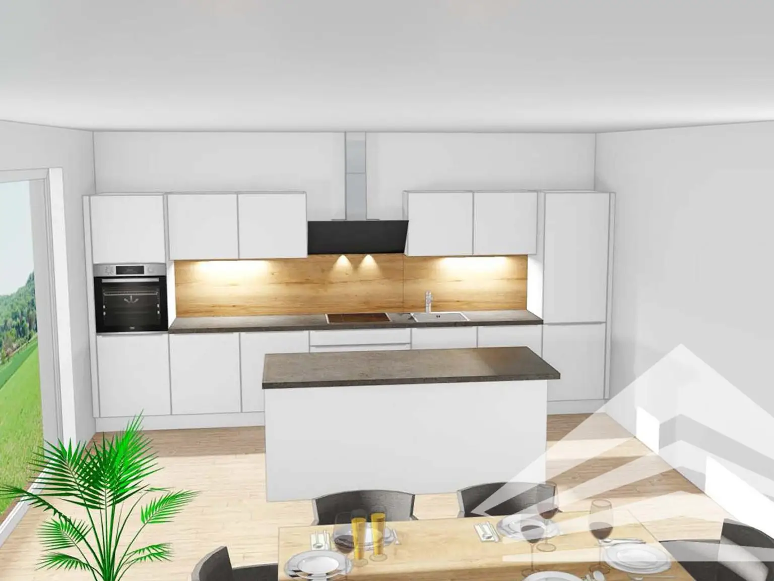 Außergewöhnliches 4-Zimmer Penthouse mit großem Balkon in Puchenau!