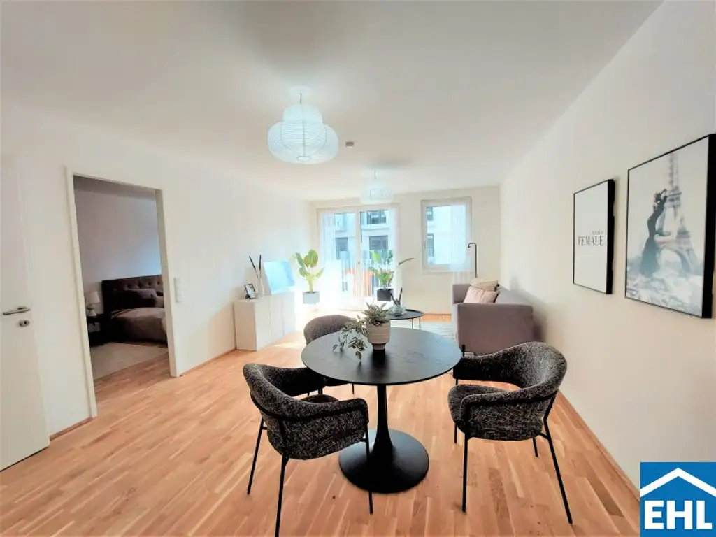 THE FAVE: Moderne 3-Zimmer-Wohnung mit Balkon direkt am Laaer Wald