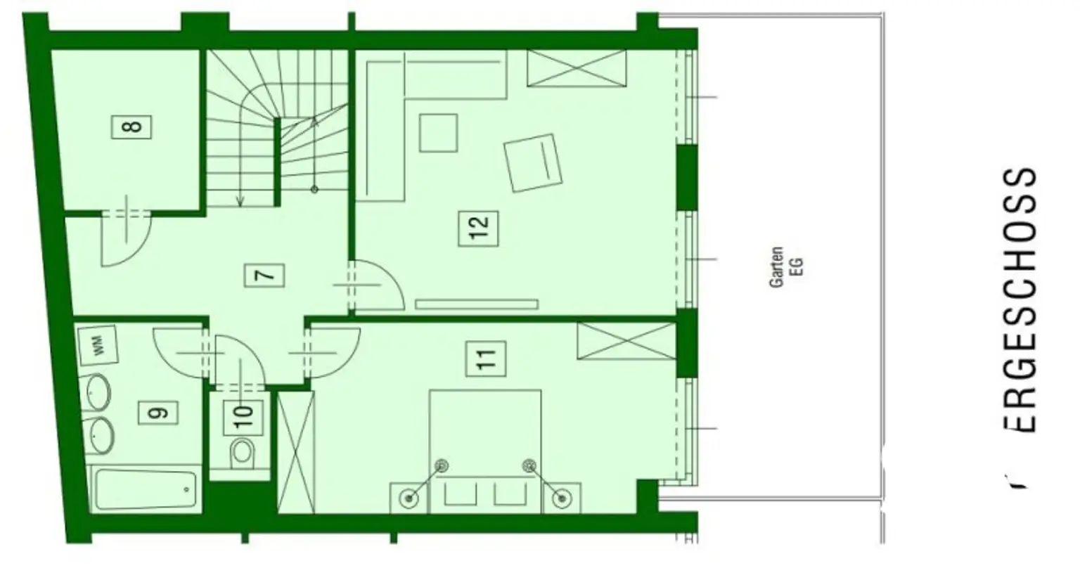 # SQ - TOWNHOUSE NÄHE WALLENSTEINPLATZ/AUGARTEN - 1200 WIEN - ABSOLUTE RUHELAGE - HNr. 8