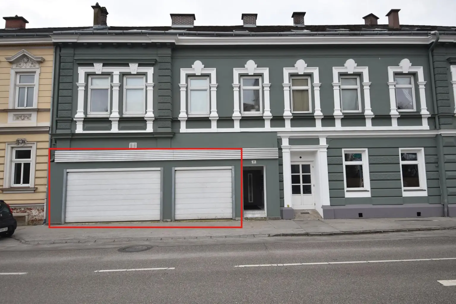 Garagen eingezeichnet