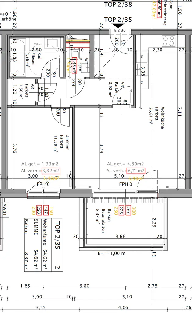 Sehr schöne 2-Zimmer Balkonwohnung, die sich sehen lassen kann!