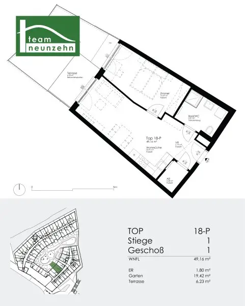 Lichtdurchflutete 2-Zimmer Gartenwohnung nahe der Alten Donau - ab 01.11.2025 verfügbar!