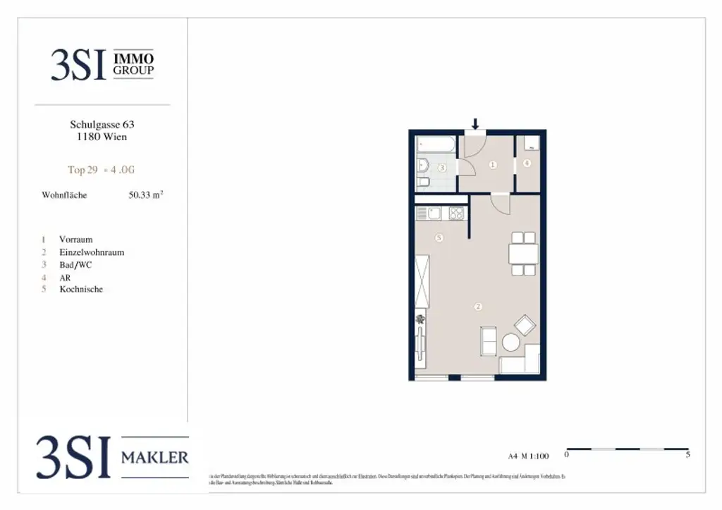 Geräumige Single-Wohnung im Herzen des 18. Bezirks
