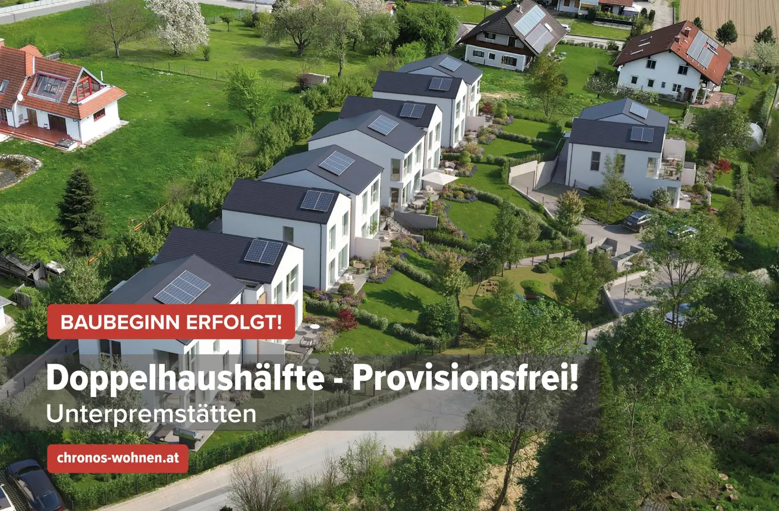 Sommer-AKTION! Baubeginn Erfolgt! Neubau-Doppelhaushälfte in Unterpremstätten! Provisionsfrei und direkt vom Bauträger!