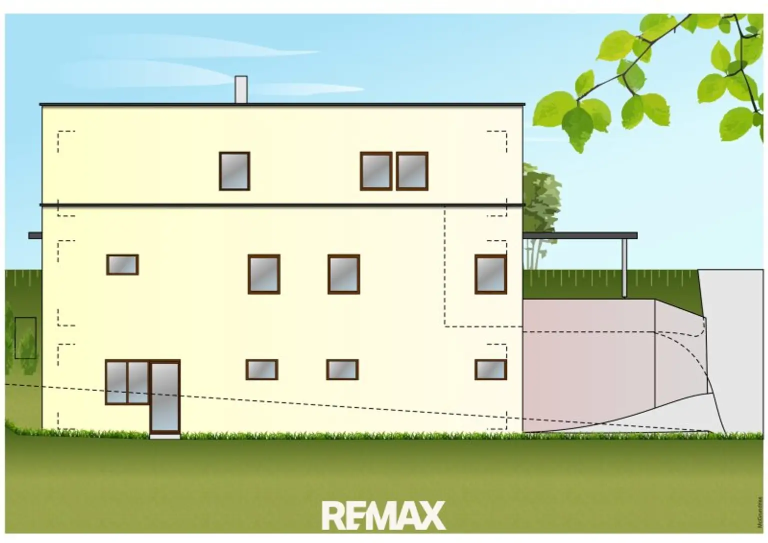 Beispiel für Neubau - Ansicht A