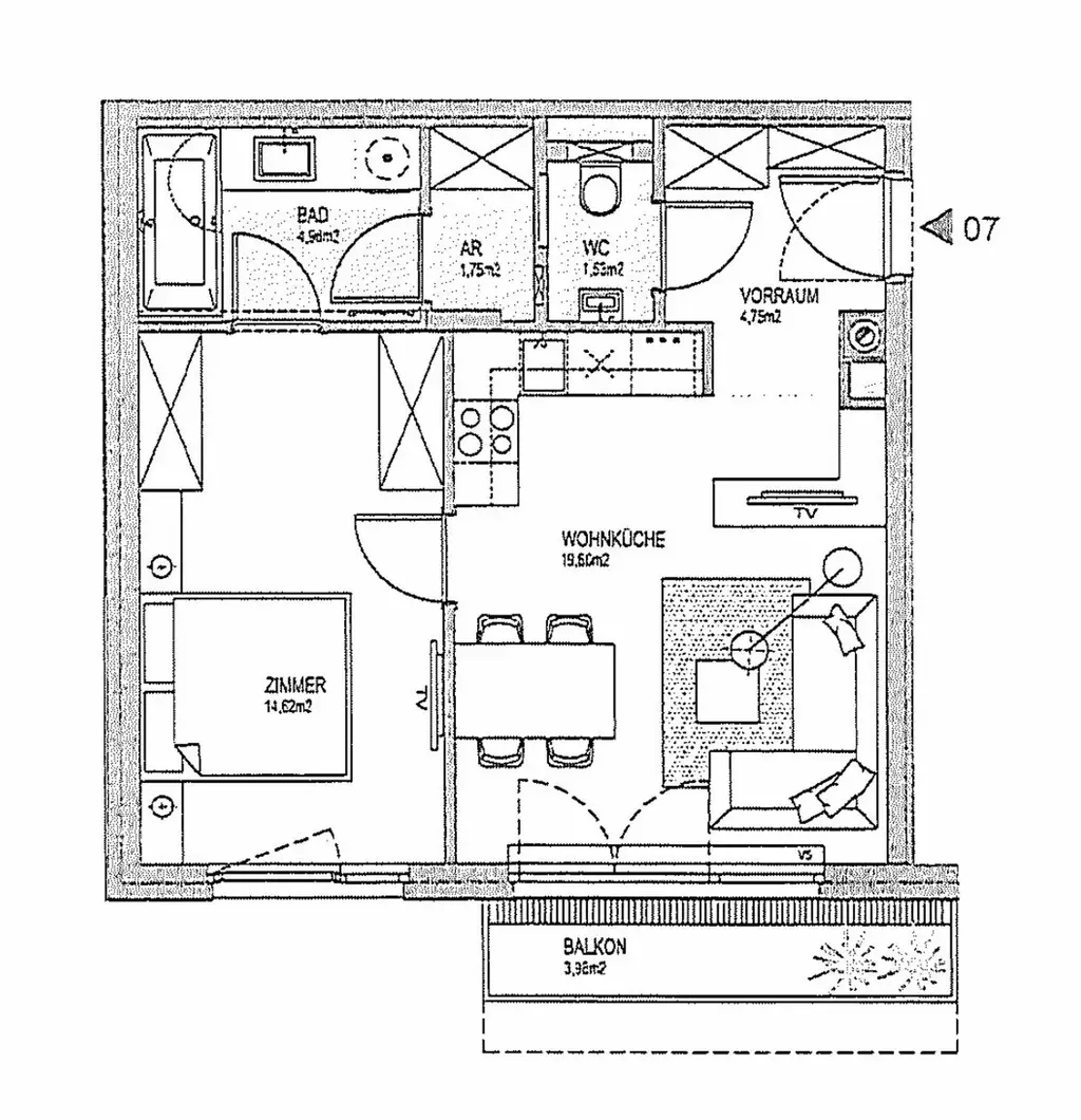 BALKONTRAUM | OPTIMAL AUFGETEILTE 2 ZIMMER | TOPLAGE MIT PERFEKTER VERKEHRSANBINDUNG