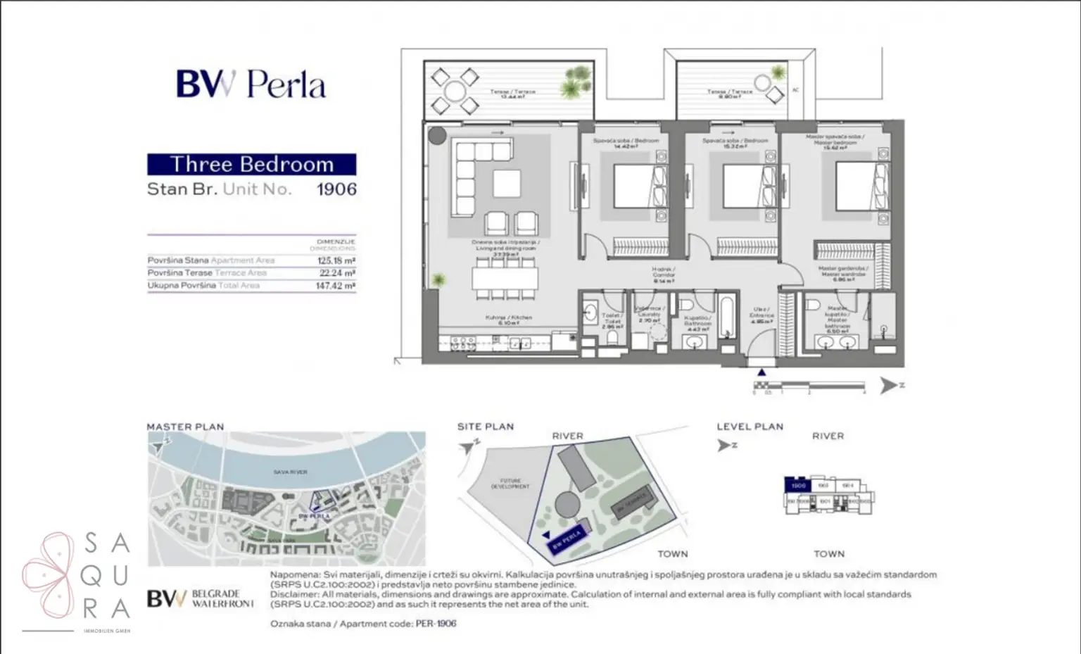 BW PERLA – Drei Schlafzimmer, zwei Terrassen, ein Lebensgefühl
