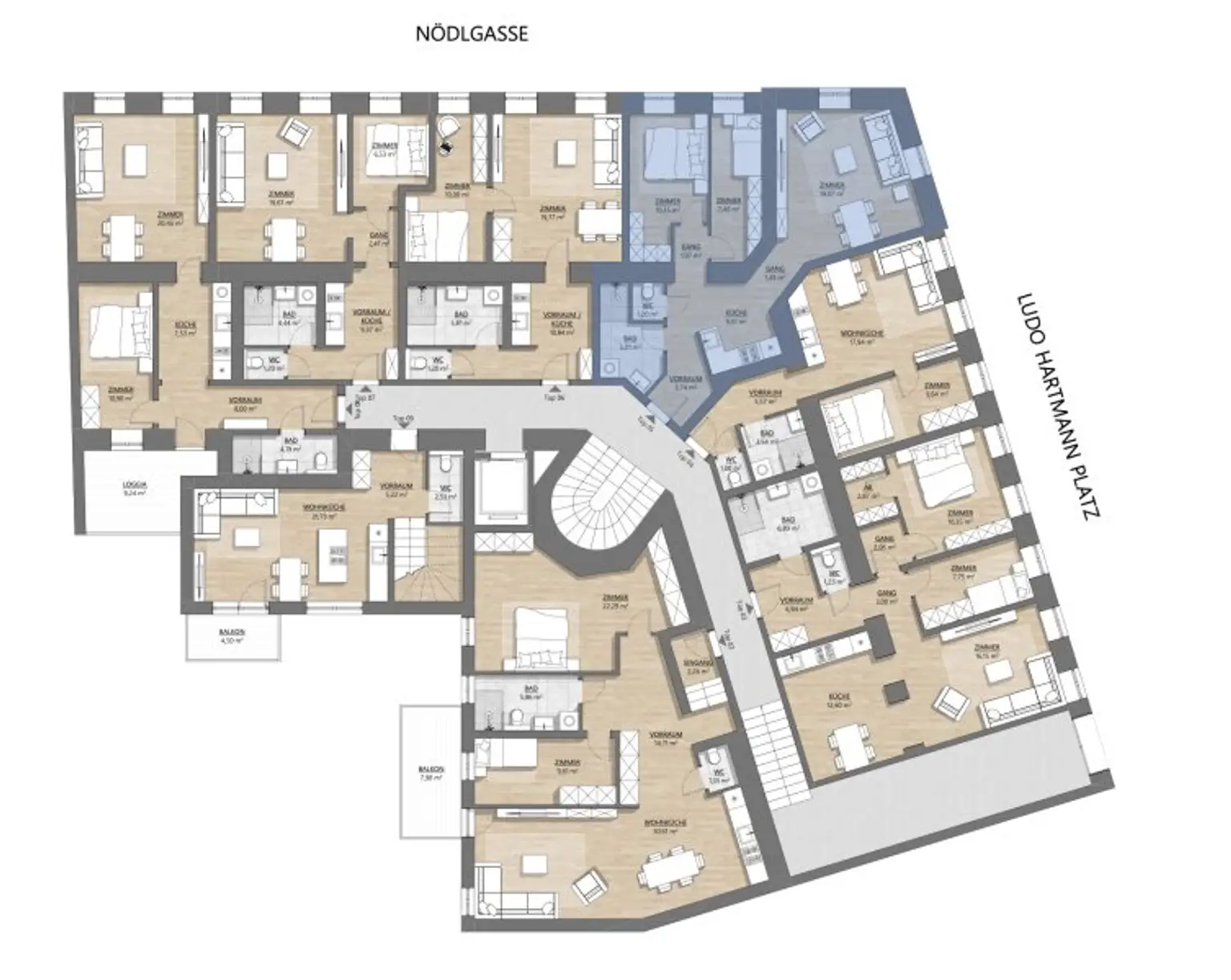 NEUES PROJEKT „LH4“ - U6 THALIASTR. / NÄHE STADTHALLE / PARKLAGE - Topsanierte Altbauwohnung / Erstbezug