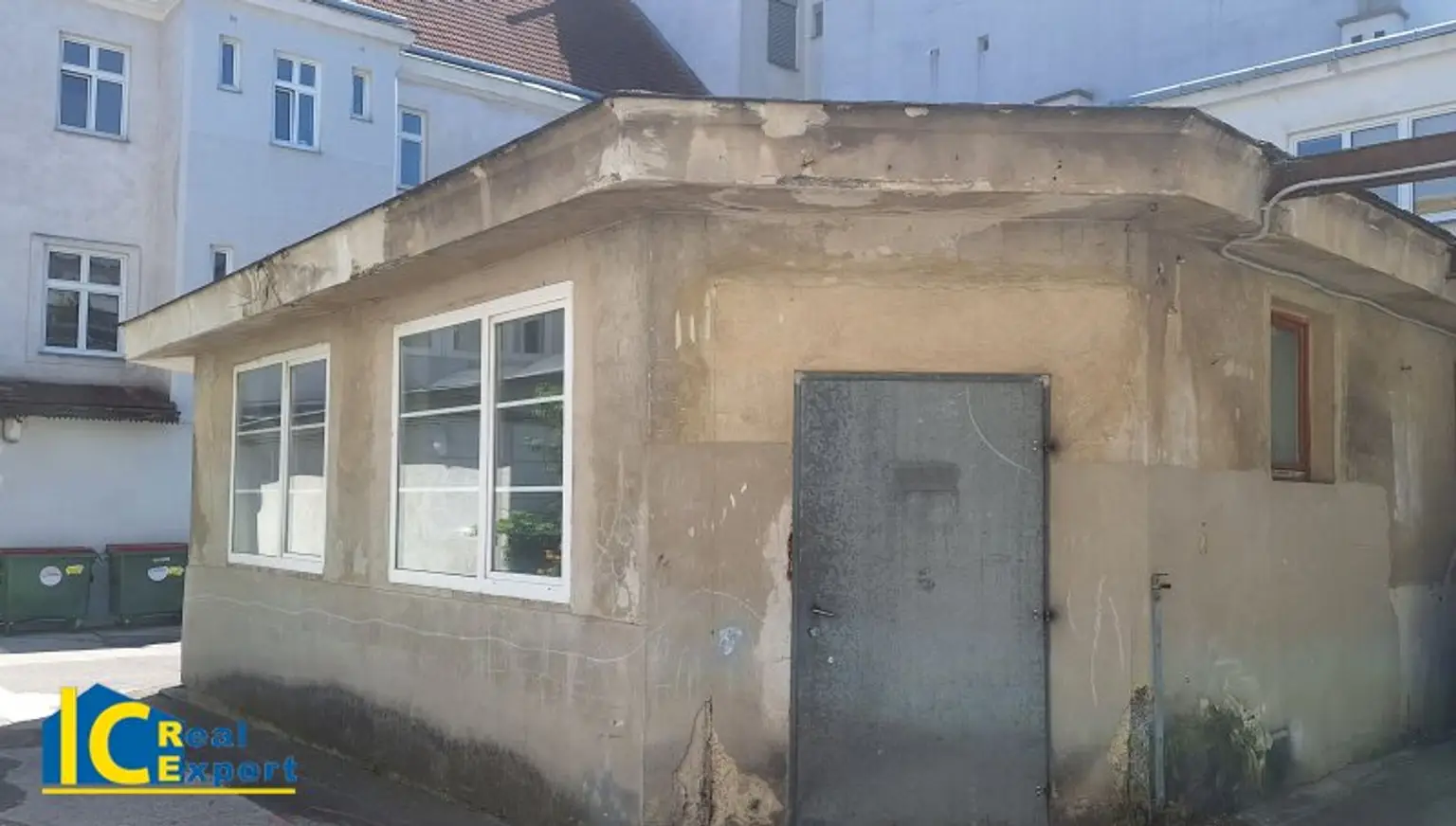 Rückseite des Gebäudeteils