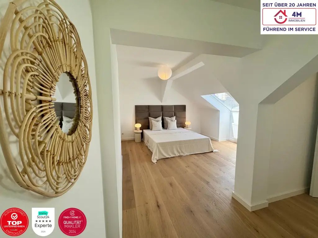 Exklusives Dachgeschoss im Stilaltbau – 132 m² Wohnluxus im 3. Bezirk