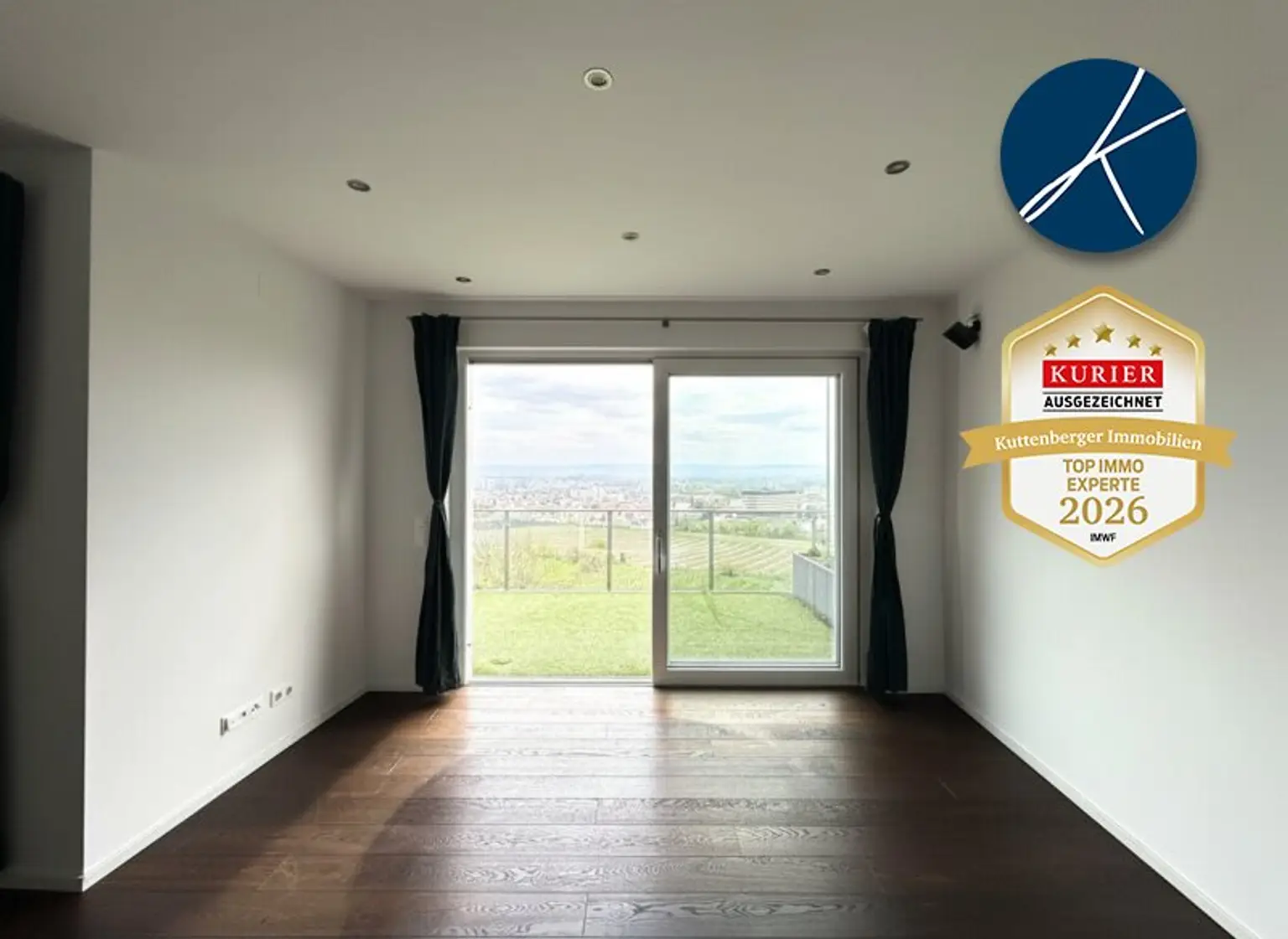 Blick aus dem Wohnzimmer