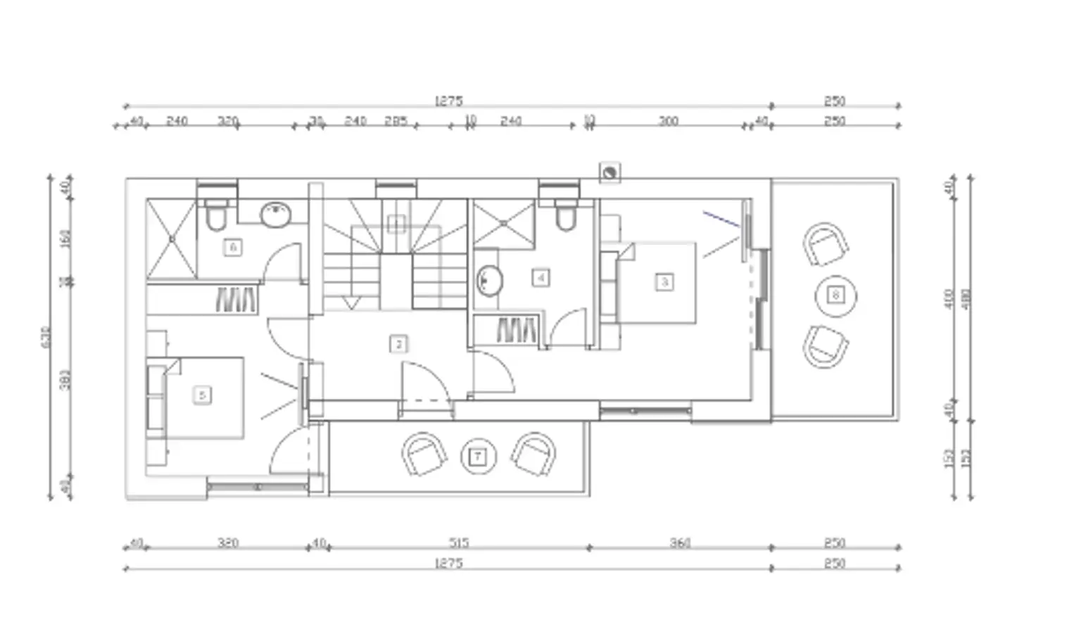 Plan Obergeschoss_Haus 1 Entwurf