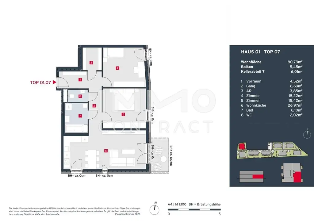 Provisionsfreie 3-Zimmer-Wohnung mit Balkon: Modern, ruhig, exklusiv in parkähnlicher Anlage