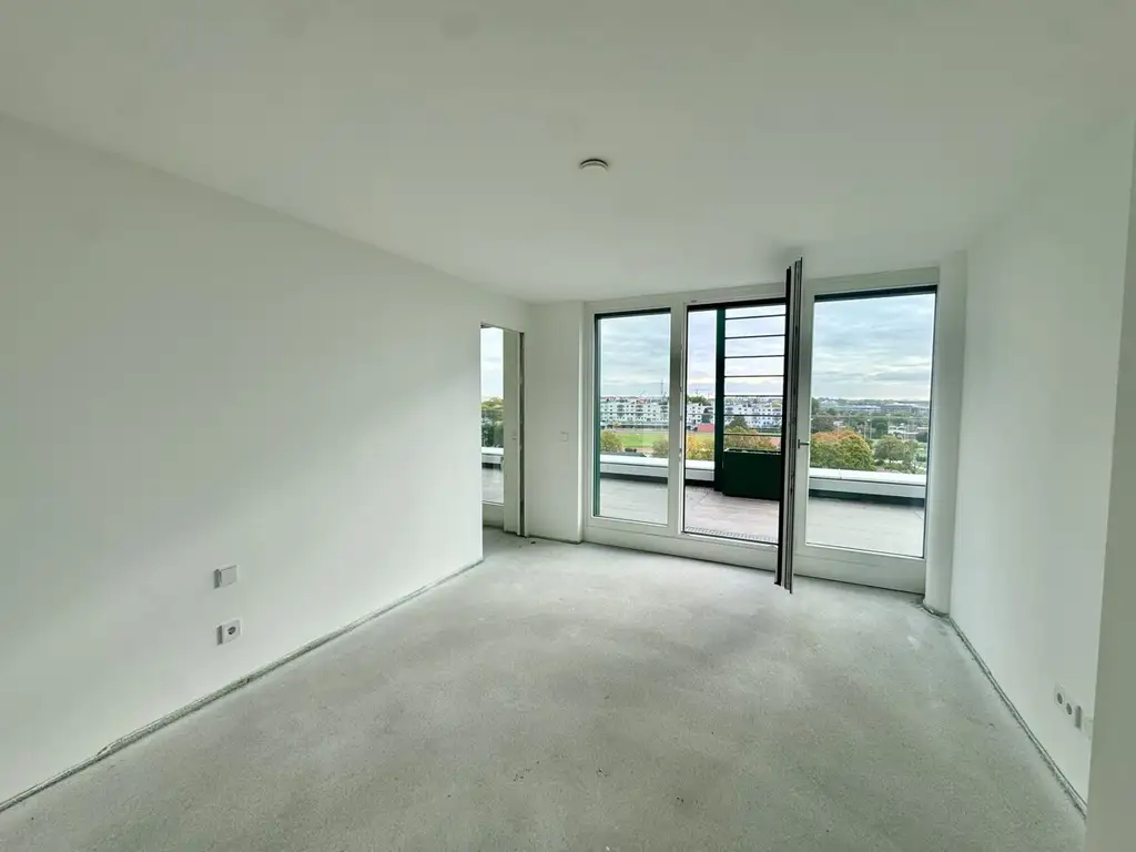 Exklusives Penthouse mit 90m2 Panoramaterrasse: Provisionsfrei - Wohnung + Büro mit luxuriöser Ausstattung