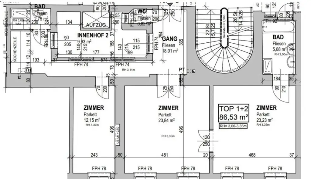 Großzügiges 3-Zimmer Altbaujuwel mit Nähe zur U4 Friedensbrücke! Zwei Badezimmer!