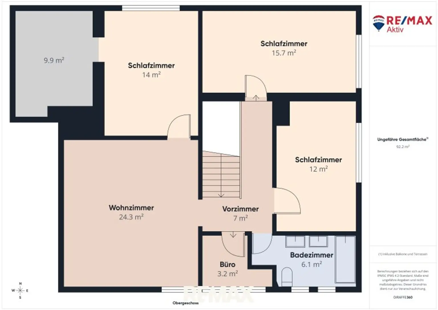 Plan Obergeschoss