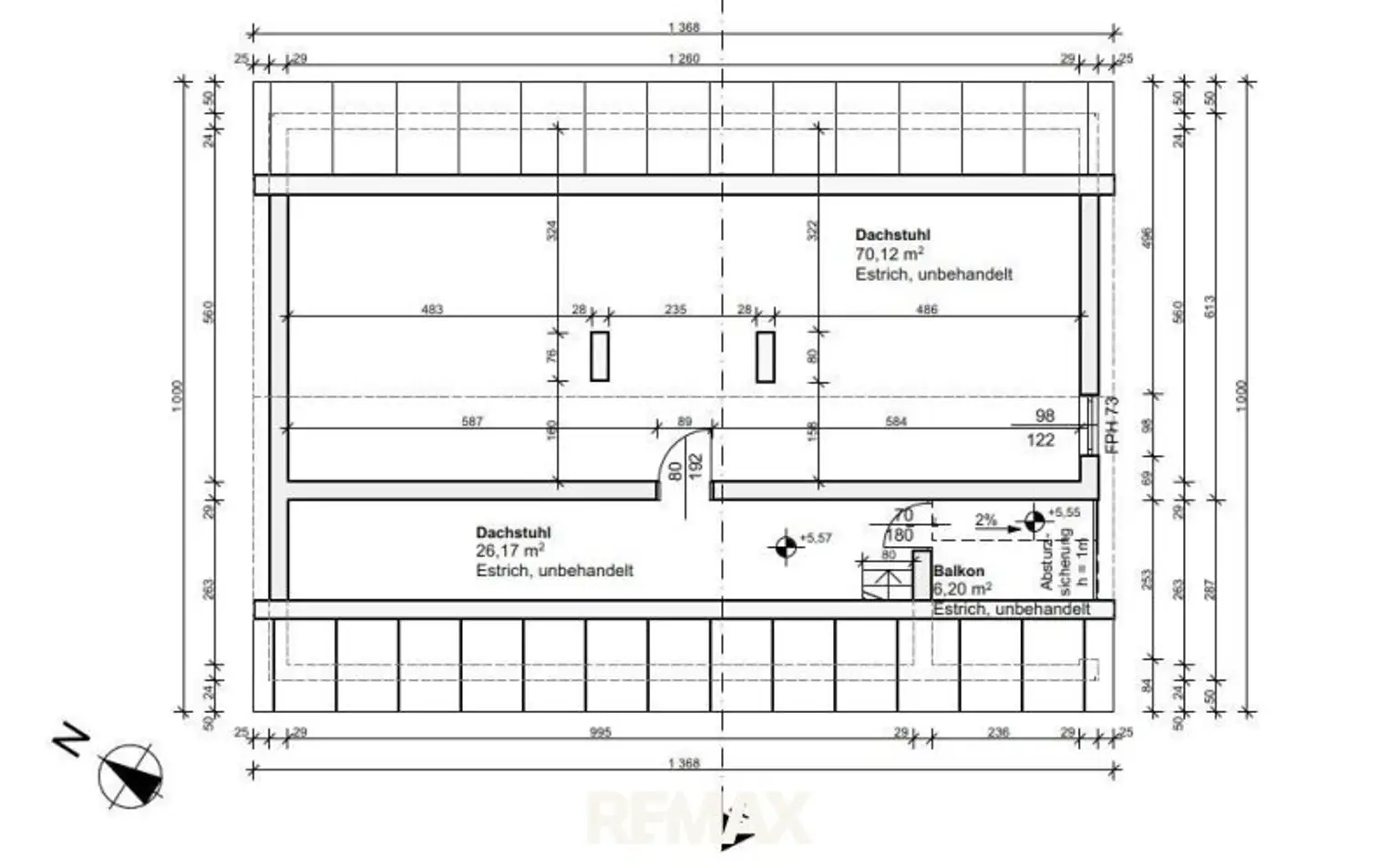 Grundriss Dachgeschoss