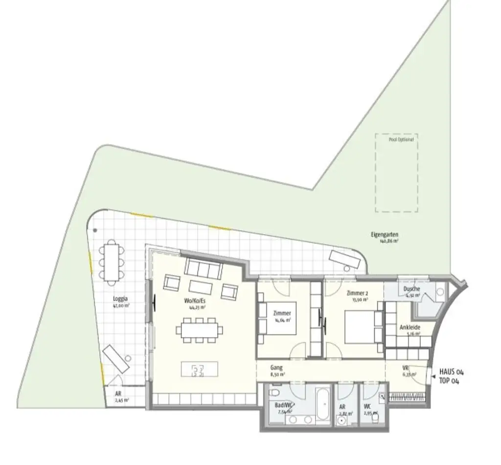 EXKLUSIVES WOHNEN IN „THE SHORE“ – MIT PRIVATEM GARTEN, TERRASSE & DONAUBLICK UND GARAGE