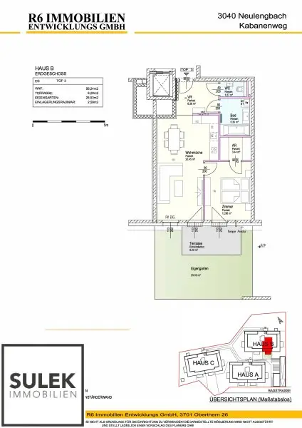 Wohnpark Neulengbach | Erstbezug | 2 Zimmer mit Garten
