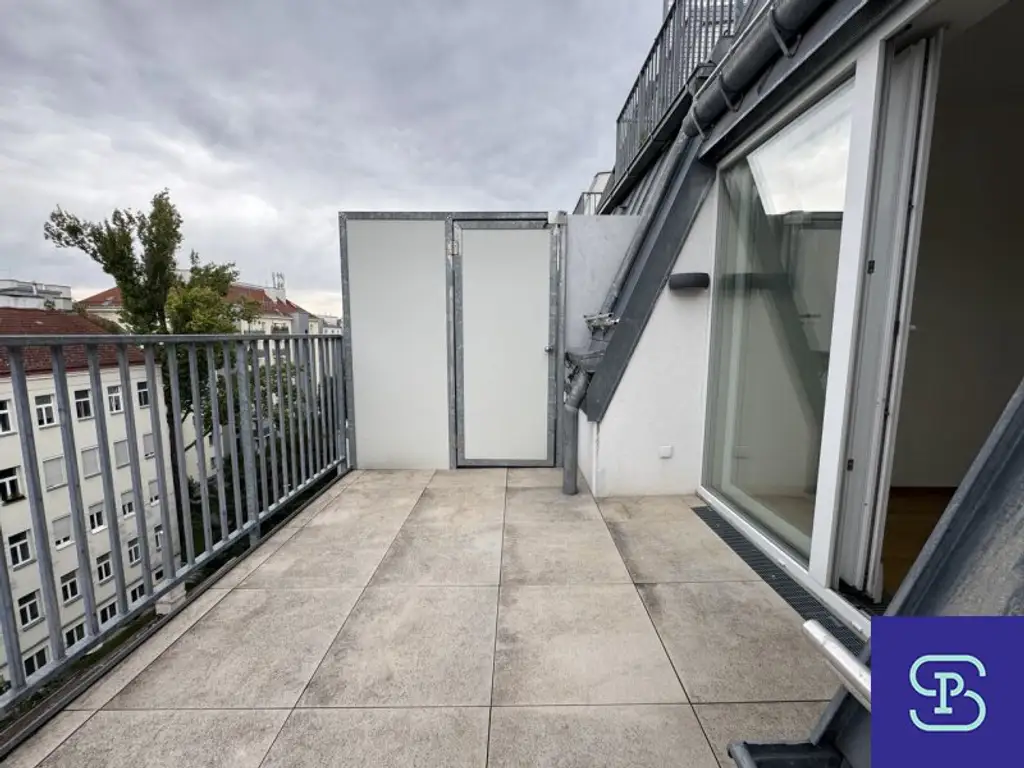 Provisionsfrei: Klimatisierte 35m² DG-Wohnung + 9m² Terrasse mit Einbauküche - 1100 Wien