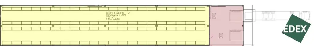 Modernes Regallager (9,5m RH) an der S33