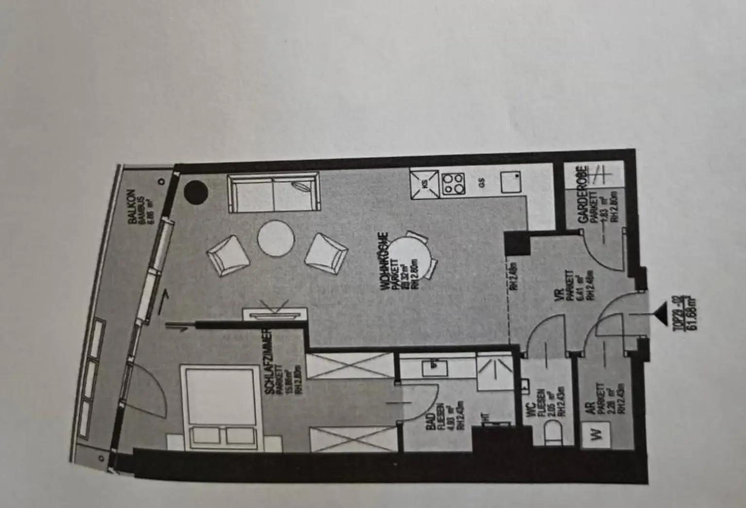11. Mietwohnung 1220 Wien - Grundriss