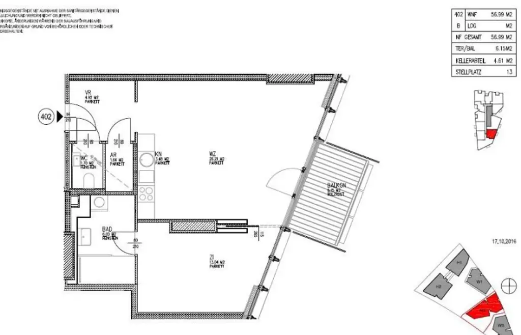 2-Zimmer-Wohnung Arsenalstraße: MODERNES WOHNEN mit KOMFORT