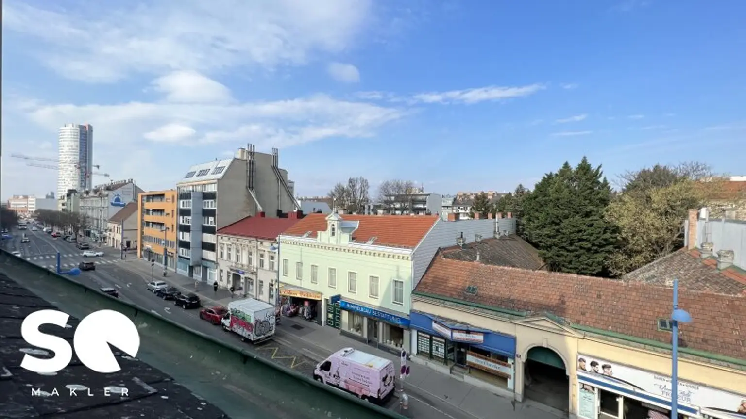 # SQ - ROHDACHBODEN MIT BAUBEWILLIGUNG & ERWEITERBARE WOHNUNG IM 2. OBERGESCHOSS IN ZENTRALER LAGE AM SPITZ IN FLORIDSDORF