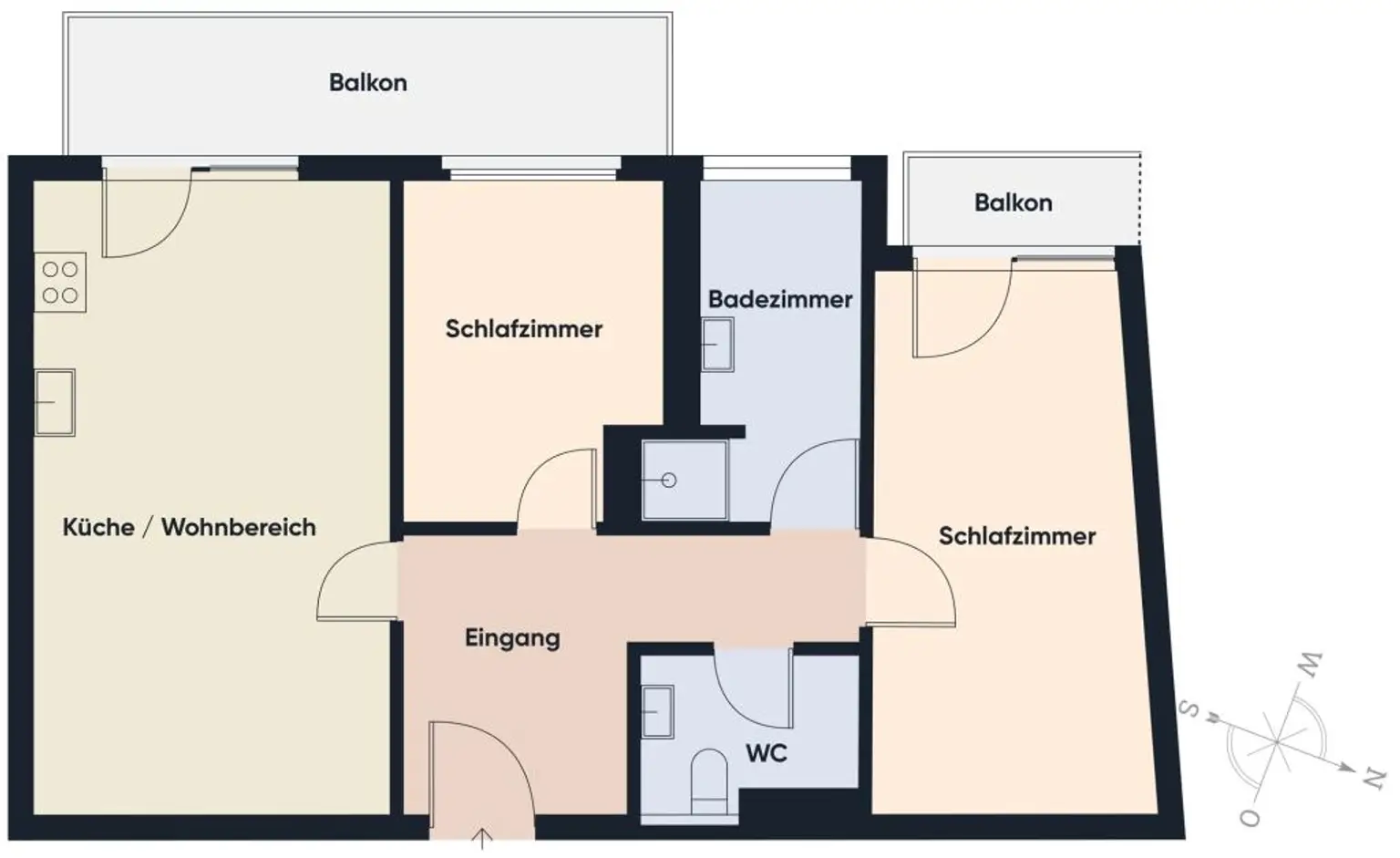Grundriss ohne Maßstab