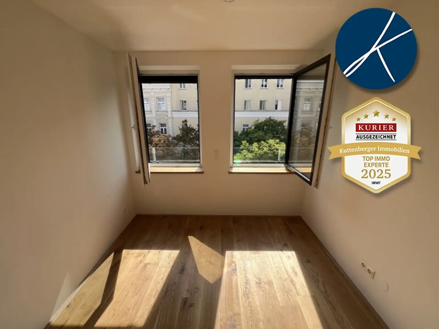 *Superprojekt: "Über den Baumwipfeln" Top 43  Erstklassige 3-Zimmer Wohnung mit Blick auf die Kastanienbäume + Balkon