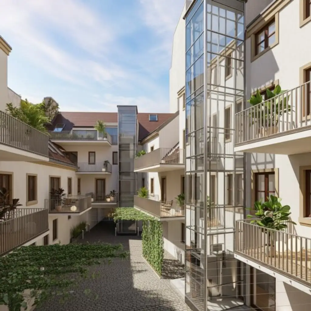 Bewilligtes Altbauprojekt mit Dachausbau direkt am Rochusmarkt