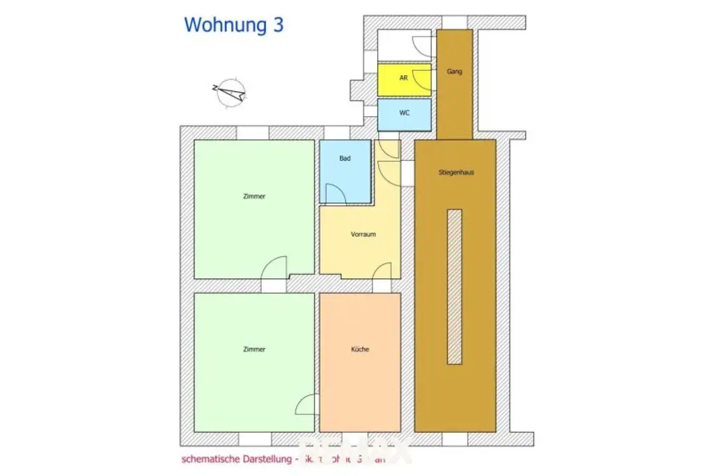 Grundriss Wohnung 3