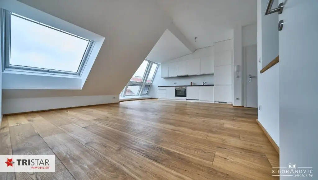 NEU! • U6 JÄGERSTRASSE • 15 NEUBAU DACHGESCHOSSWOHNUNGEN • FÜR ANLEGER UND EIGENNUTZER • EIGENTUM • 1200 WIEN •