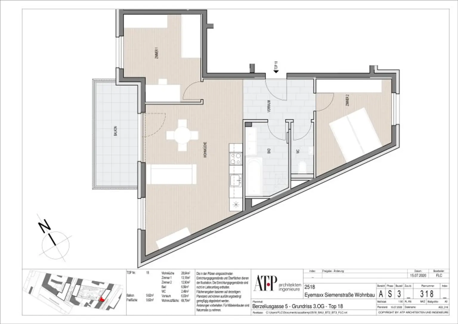 3 Zimmer Wohnung! Bezugsfertig ab sofort! Schnell sein!
