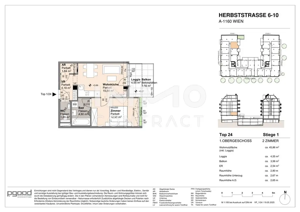 WOHNEN AM PARK - Urban & Grün - 2 Zimmer! Gute Verkehrsanbindung! Nähe 7. Bezirk!