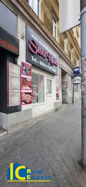 Ideales Geschäftslokal, Platz für Werbung an der Fassade