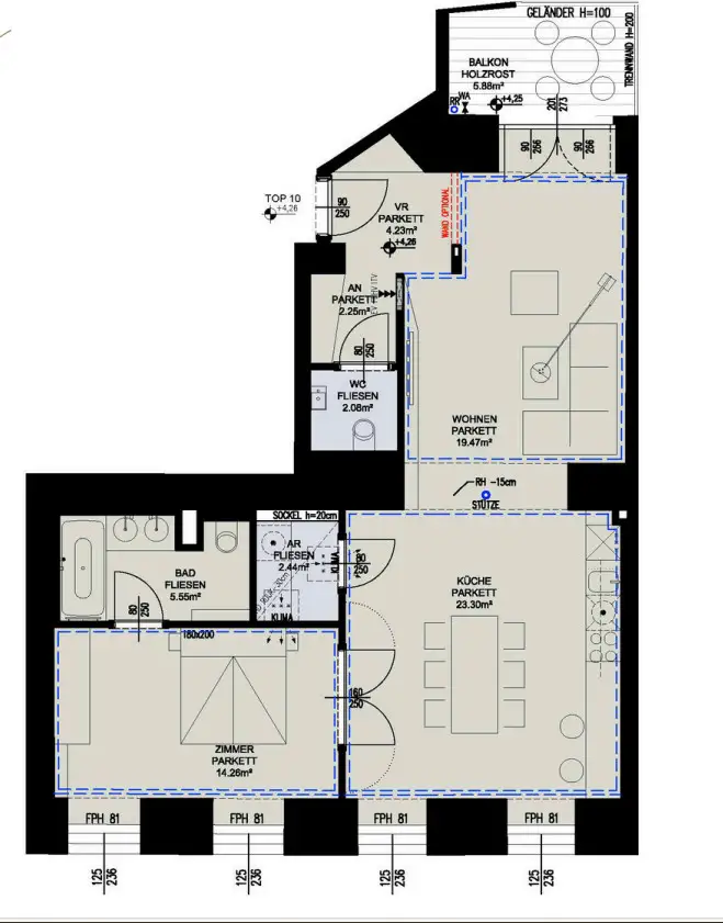 ERSTBEZUG-Gemütliche 2-Zimmer-Wohnung mit Balkon und toller Aussicht