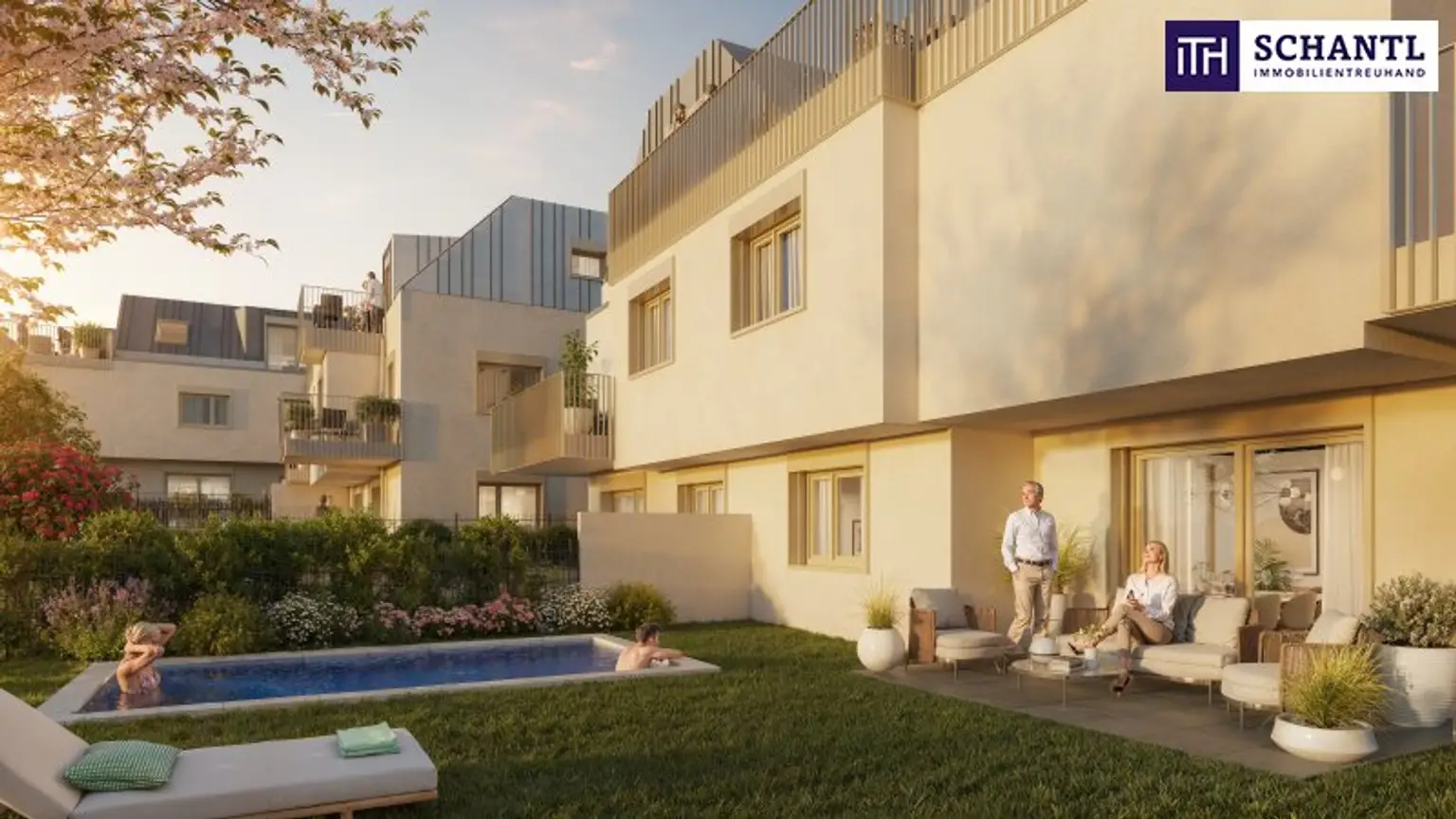 Provisionsfrei! Mehr Raum für´s Leben! Ruhelage deluxe und ein Süd-West-Balkon! Early Bird nutzen! Viel Grün + 3 Zimmer + Hochwertige Ausstattung + Ideale Infrastruktur + Garage + Ein neues Lebebsgefühl!