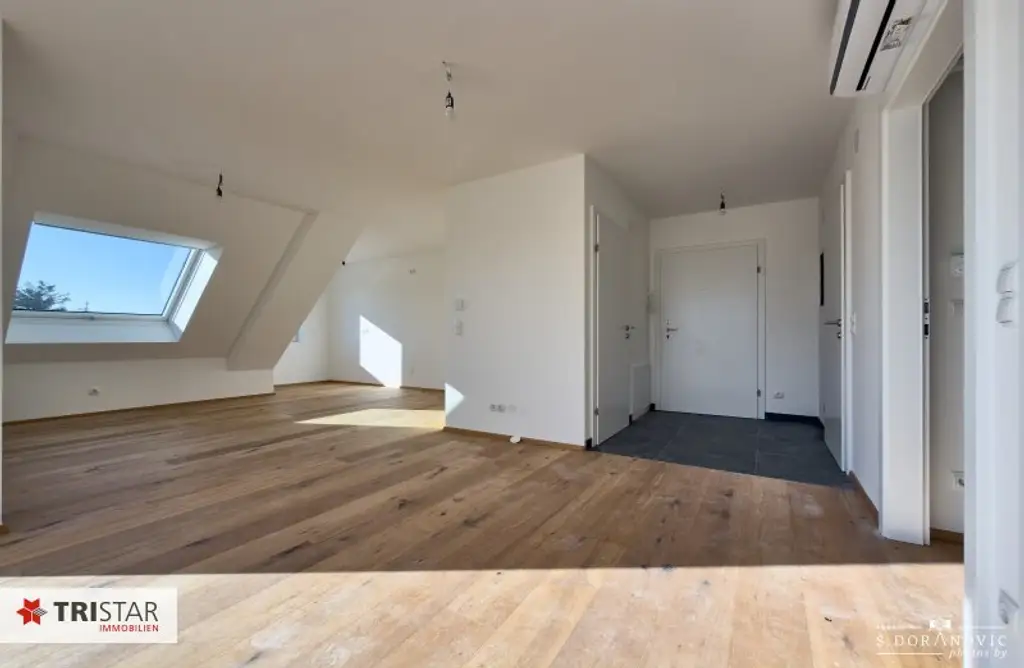 NEU! ++ ERSTBEZUG ++ 3-ZIMMER-DACHGESCHOSSWOHNUNG ++ CA. 85 M² WOHNFLÄCHE + TERRASSE CA. 11 M² ++ TIEFGARAGENPLÄTZE ++ U2 (ASPERNSTRASSE) ++ 1220 WIEN ++