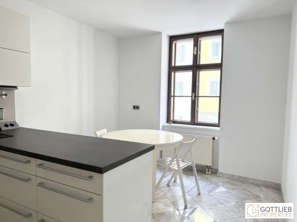 Bestlage beim Hamerlingplatz! Lichtdurchflutete 3-Zimmer-Altbau-Wohnung in saniertem Vorstadthaus inklusive zwei Garagenplätze