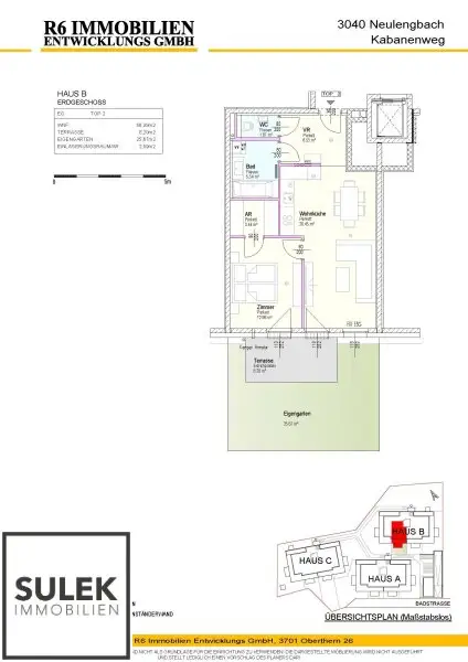 Wohnpark Neulengbach | Erstbezug | 2 Zimmer mit Garten