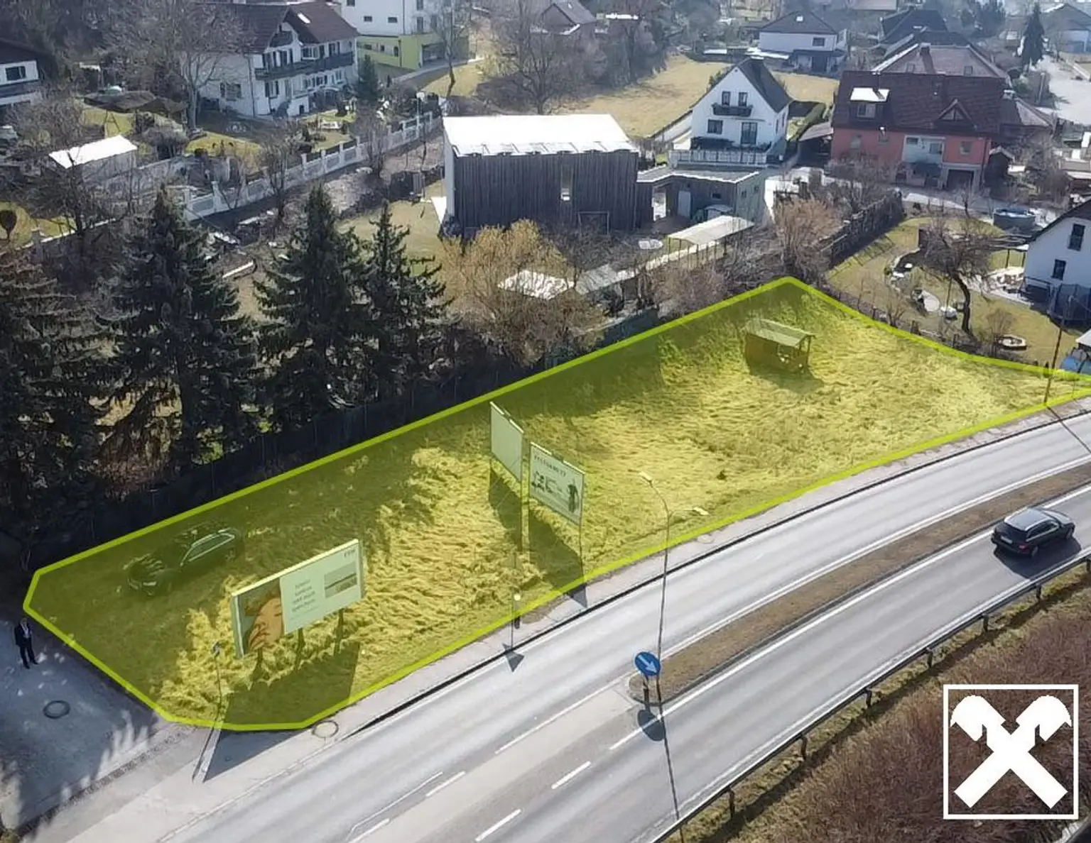 Baugrundstück in Top-Lage - 957 m² direkt an der B1 in Ornding!